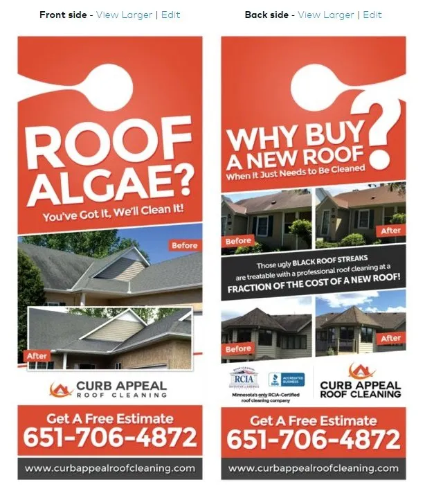 Slide of Curb Appeal Roof Cleaning