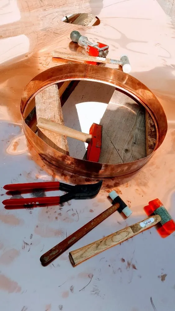 Slide of Custom Copper and Zinc