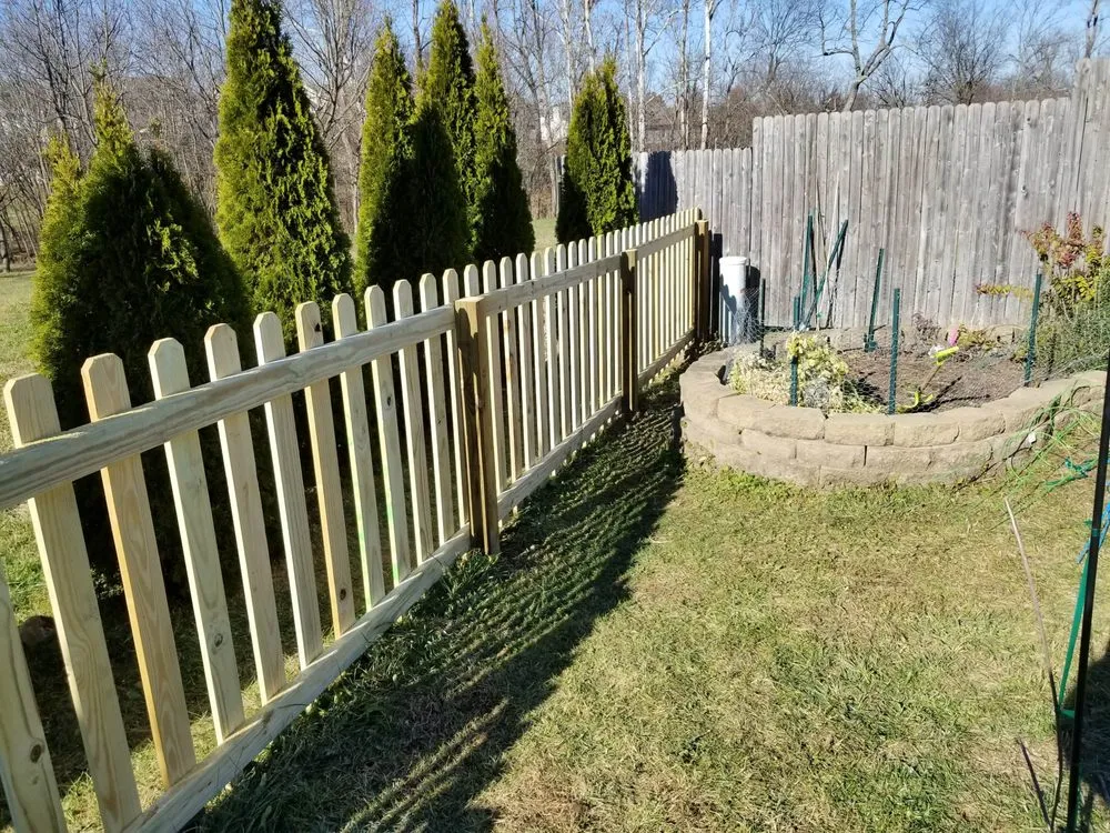 Slide of Custom Fence and Roofing