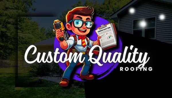 Custom Quality Roofing Logo