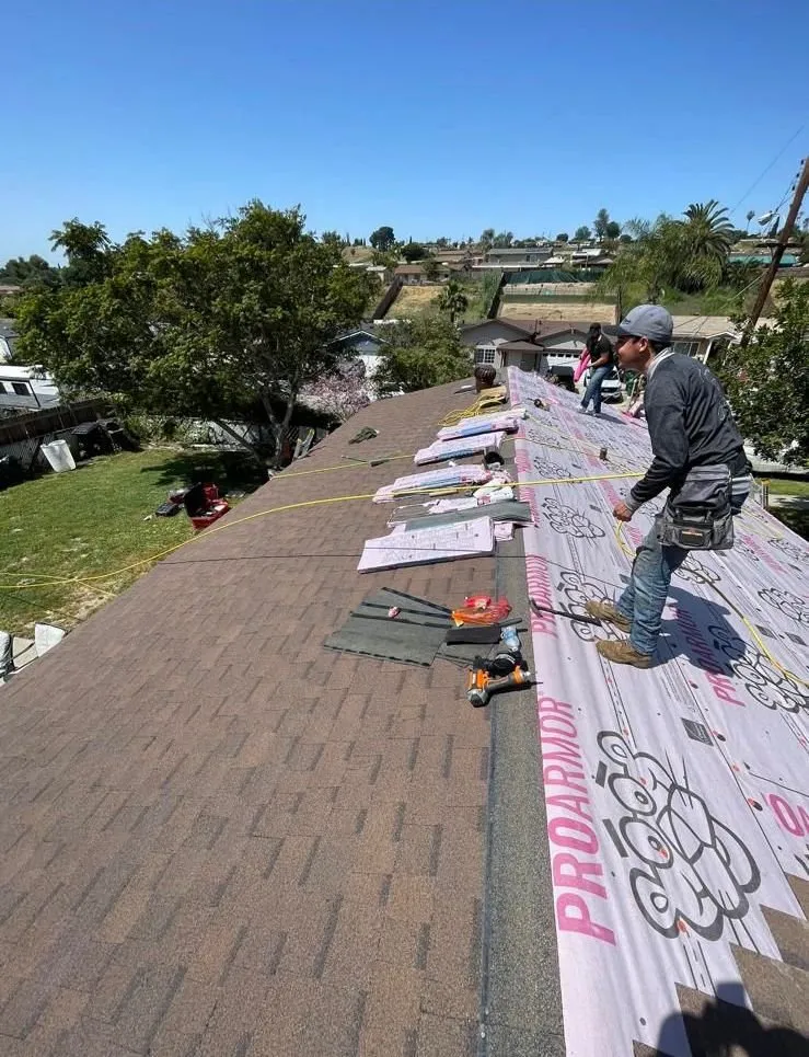 Slide of CV Roofing Services