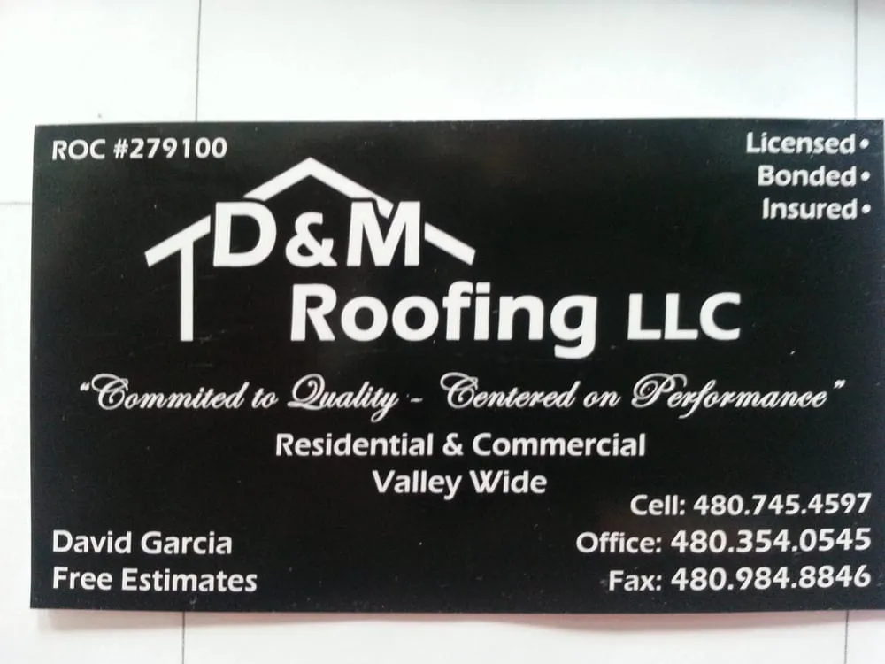Slide of D & M Roofing