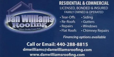 Slide of Dan Williams Roofing