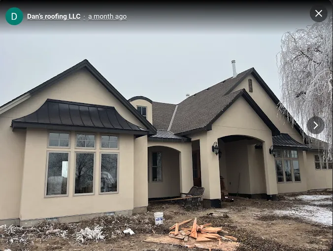 Slide of Dans Roofing