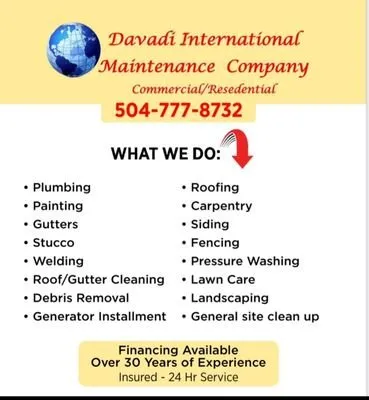 Slide of Davadi international Maintenance