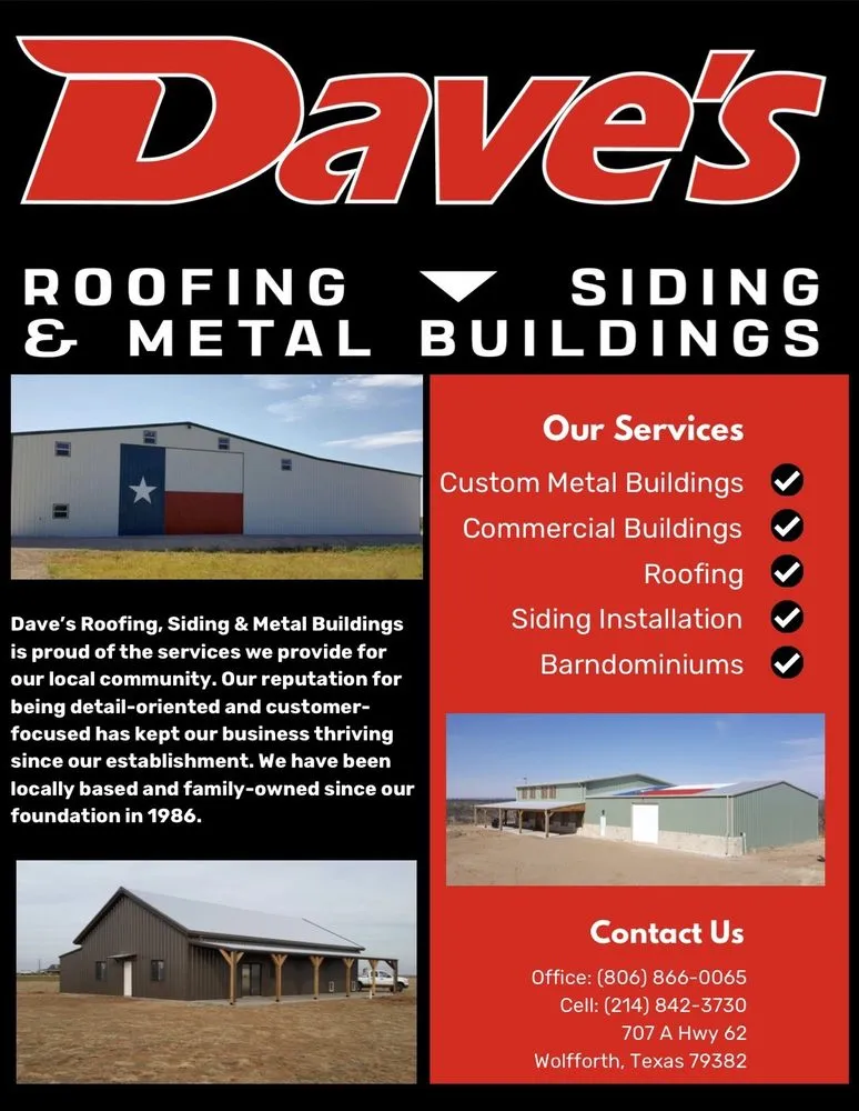 Slide of Dave’s Roofing, Metal Buildings, And Siding