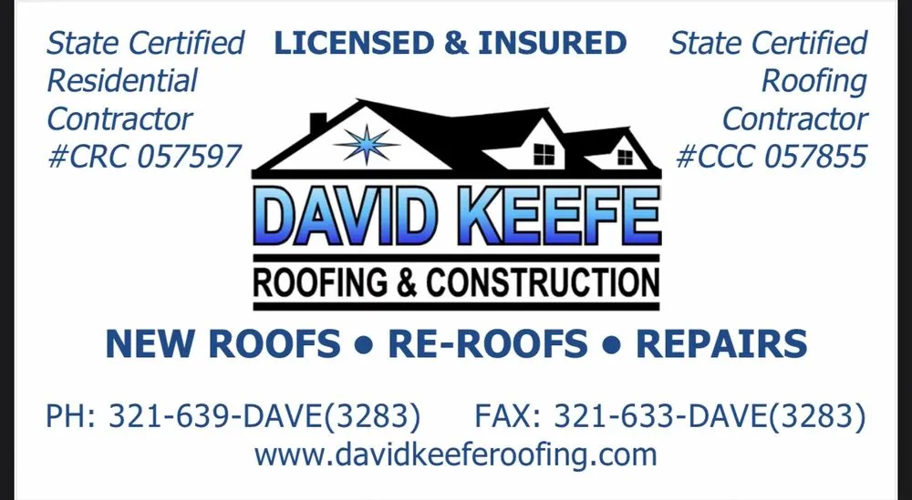 Slide of David Keefe Roofing