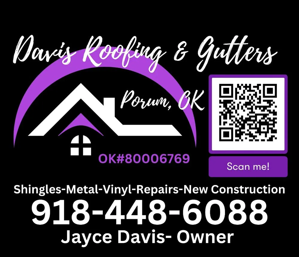 Professional metal roofing installation after storm damage in Porum, OK by Davis Roofing & Gutters