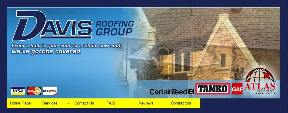 Slide of Davis Roofing Group