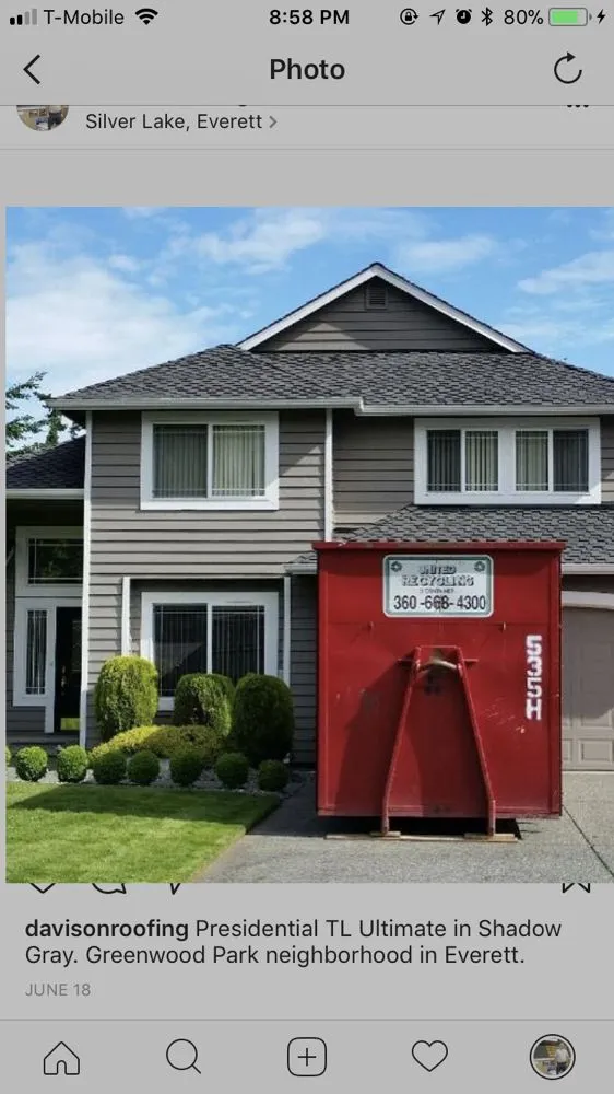 Slide of Davison Roofing