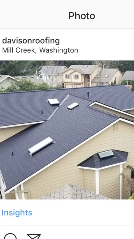 Slide of Davison Roofing