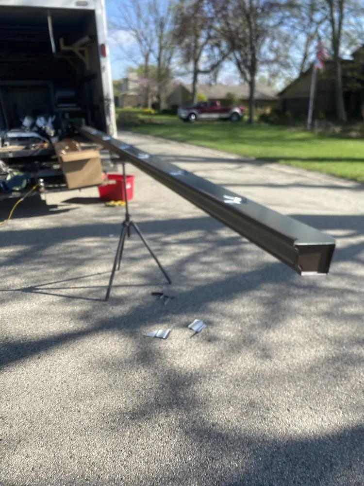 Slide of Dayton spouting & siding