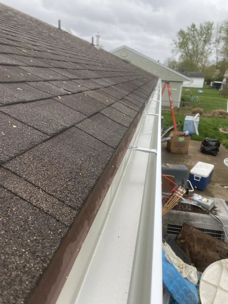 Slide of Dayton spouting & siding