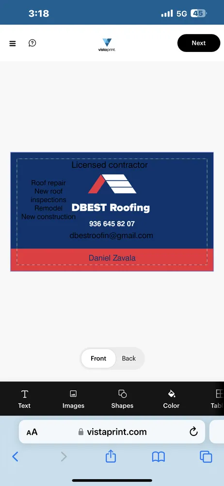 Slide of DBest Roofing