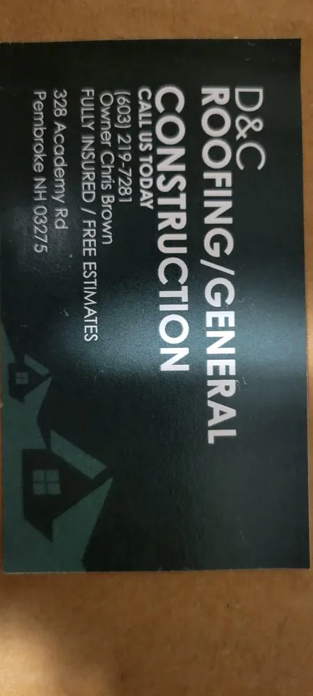 Slide of D&C Roofing General Construction