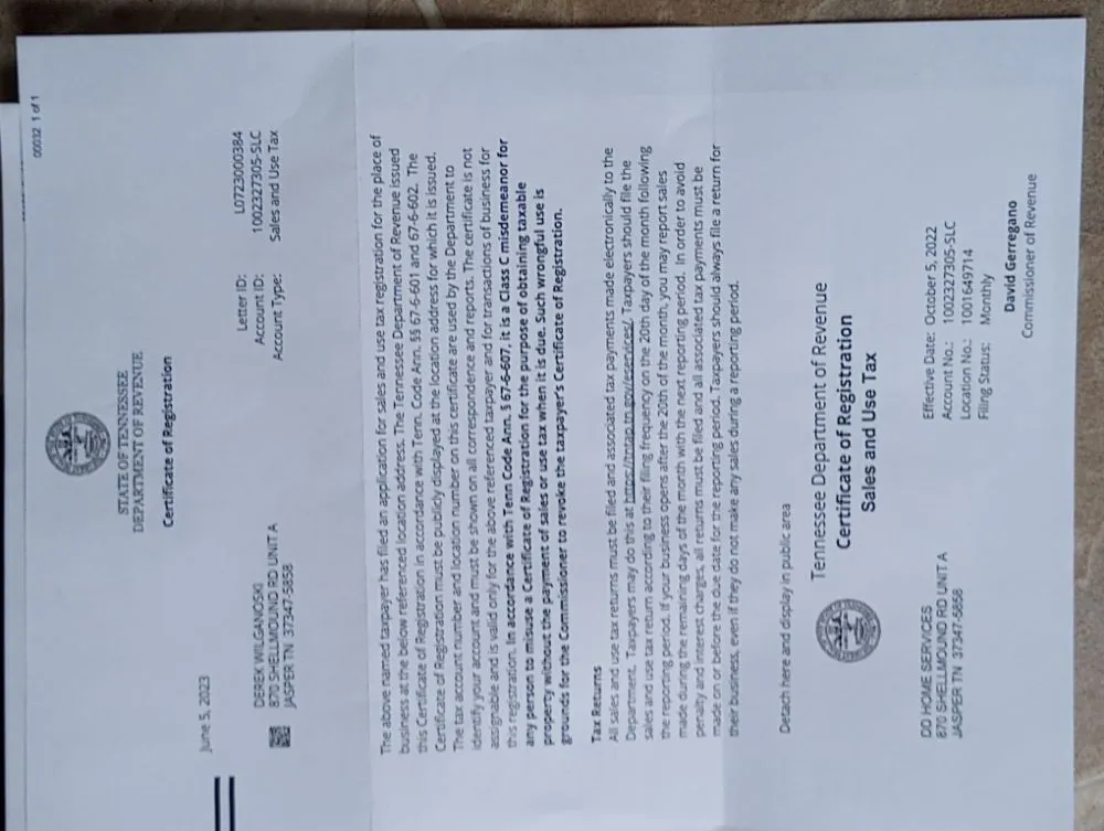 Slide of DD Home Services