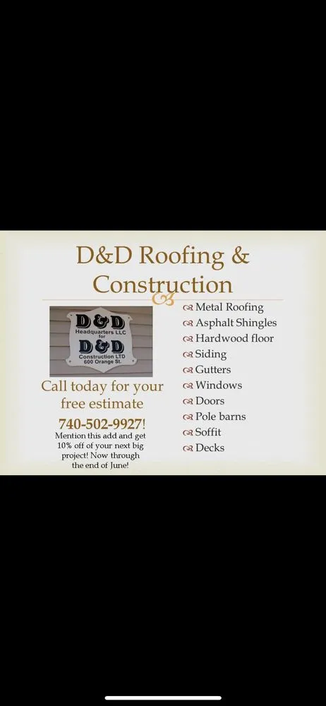 Slide of D&D Roofing & Construction
