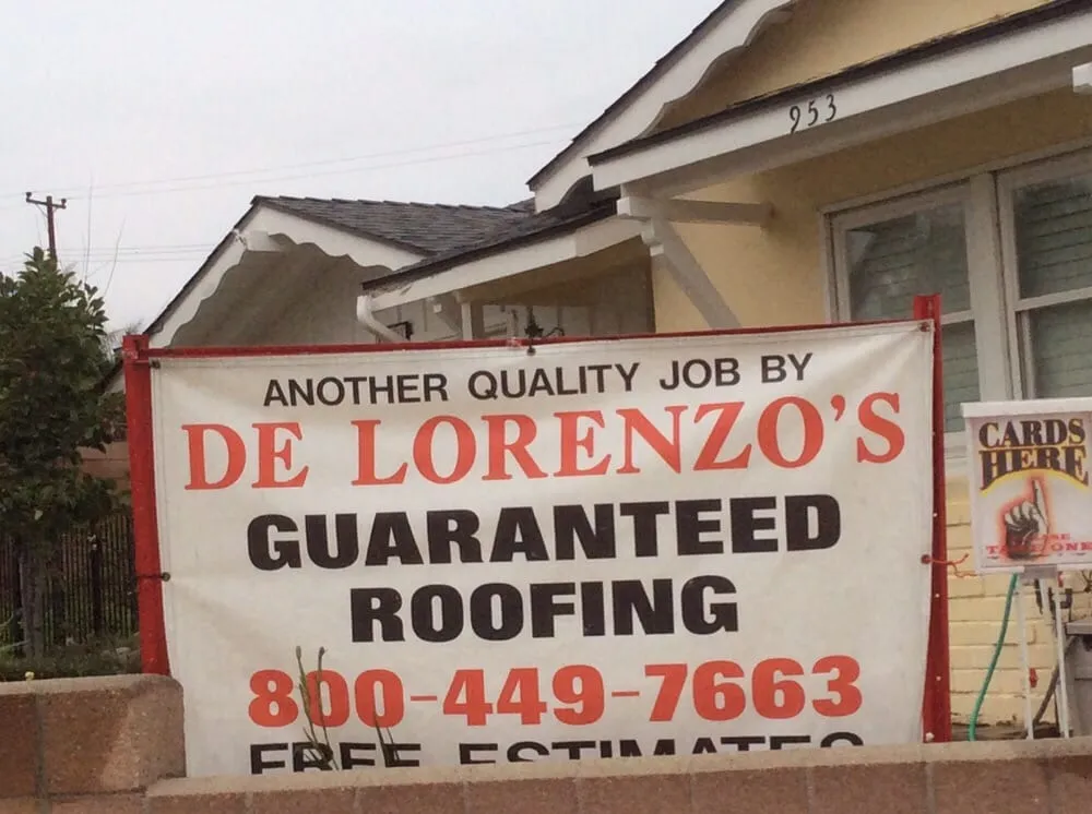 Slide of De Lorenzo's Guaranteed Roofing