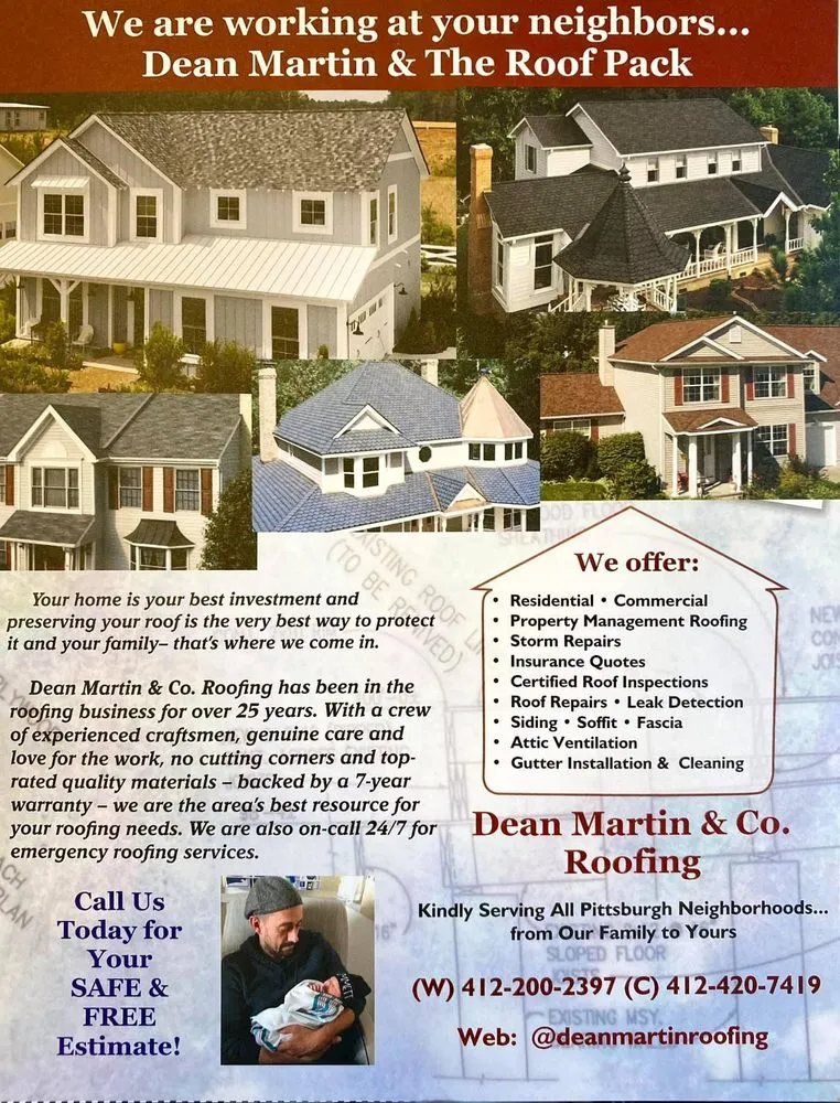 Slide of Dean Martin Roofing Company