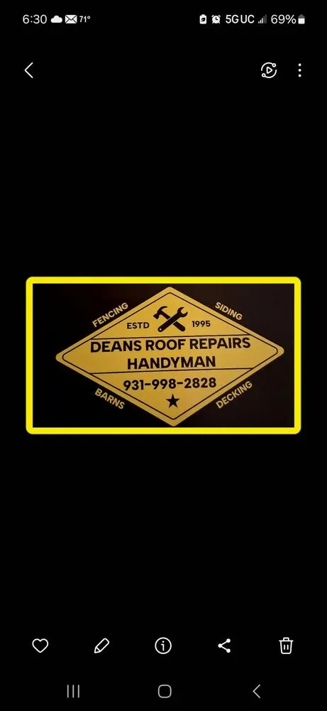Slide of Deans Roof Repair