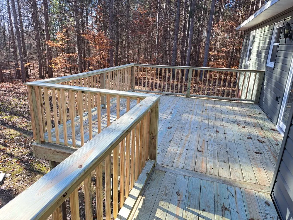 Licensed roof leak repair near you in Morley, MI by Deck and Design by Wood