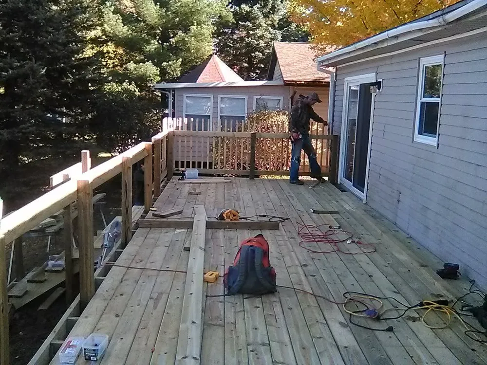 Top-rated roof leak repair in Morley, MI by Deck and Design by Wood