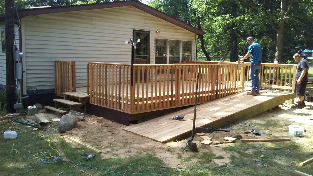 Reliable roof repair same-day service across Morley, MI - Deck and Design by Wood