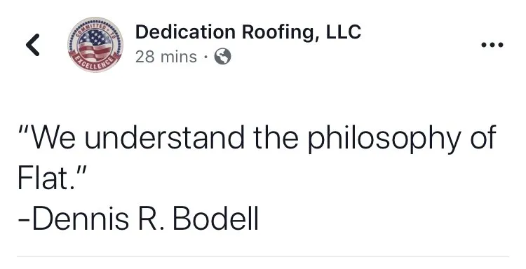 Slide of Dedication Roofing