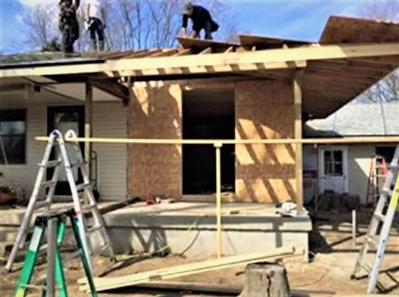 Slide of Deer Creek Construction