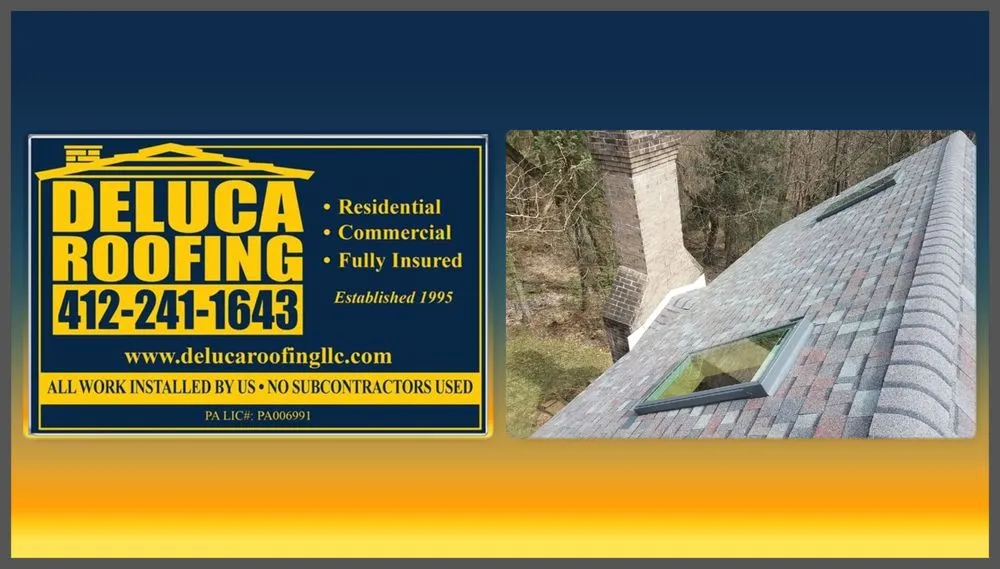 Local residential roofing service in Pittsburg, PA by DeLuca Roofing