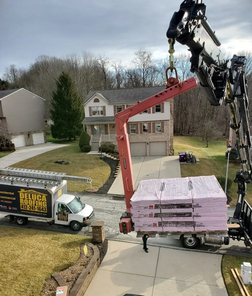 Licensed roof replacement with free inspection in Pittsburg, PA by DeLuca Roofing