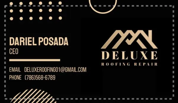 Deluxe Roofing Repair Logo