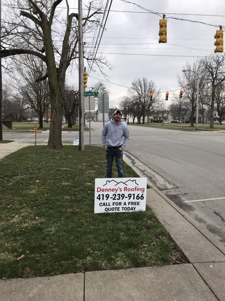 Slide of Denney’s Roofing