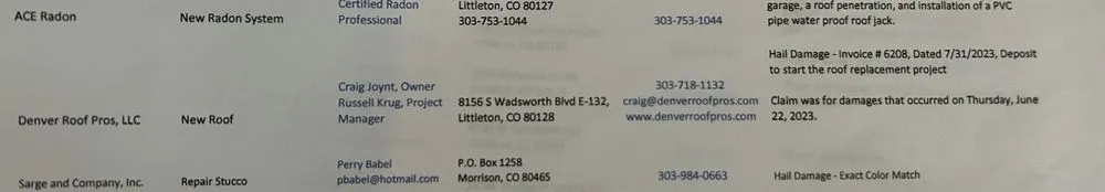 Slide of Denver Roof Pros