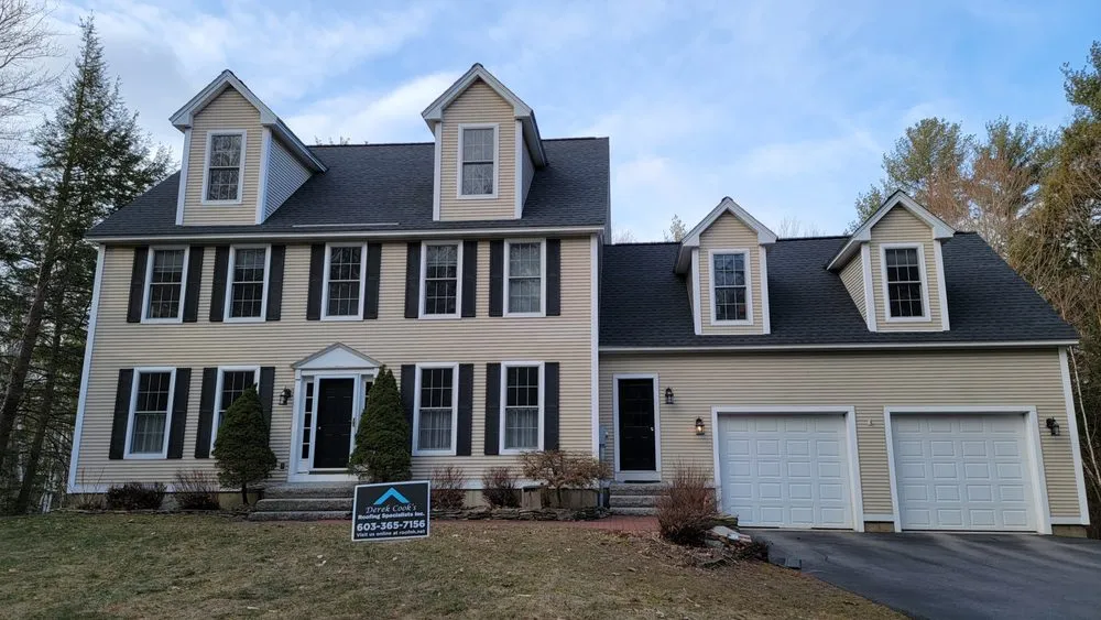 Slide of Derek Cook's Roofing Specialists