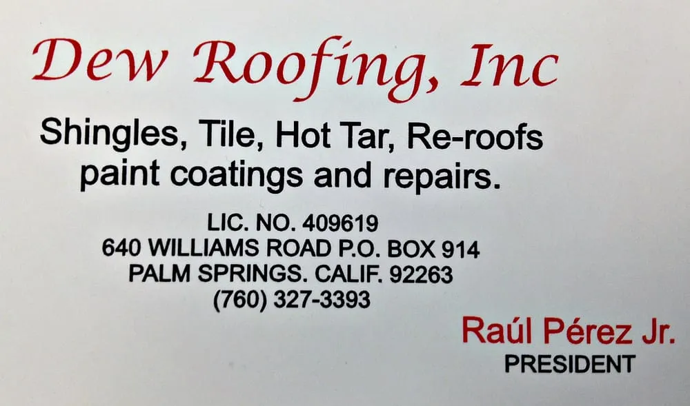 Slide of Dew Roofing