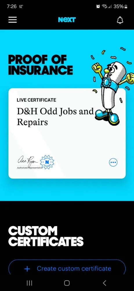 Slide of D&H Odd Jobs And Repairs