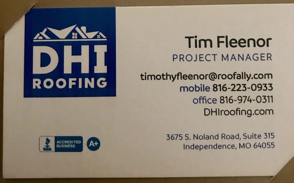 Slide of DHI Roofing
