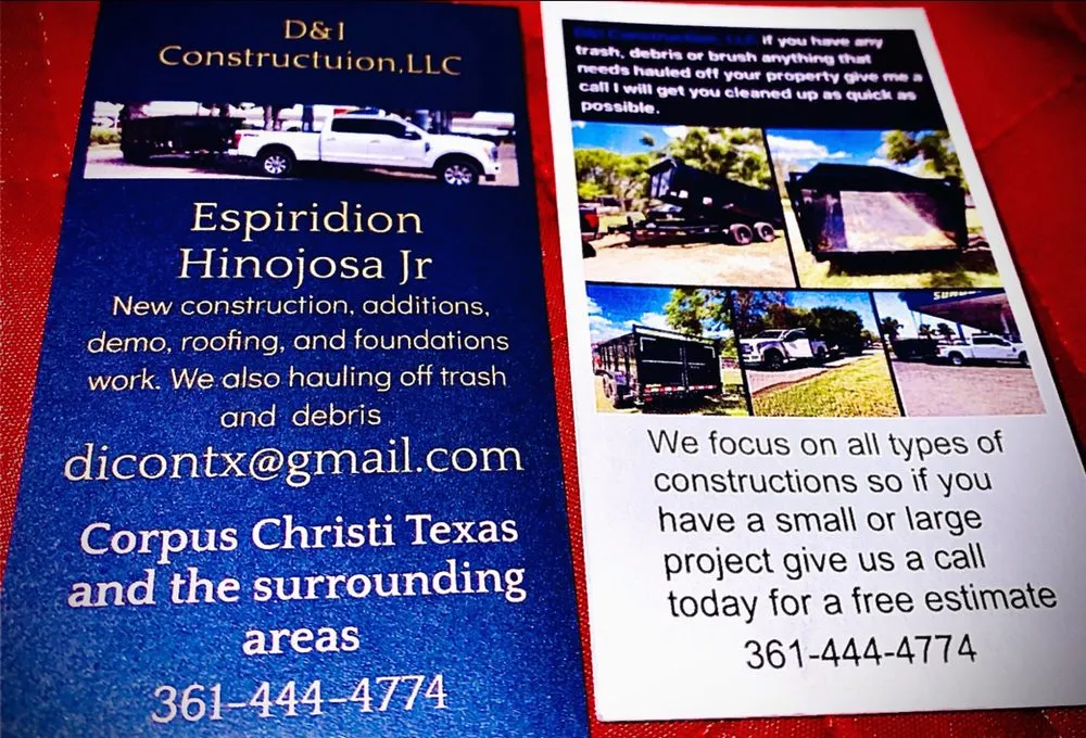 Slide of D&I Construction