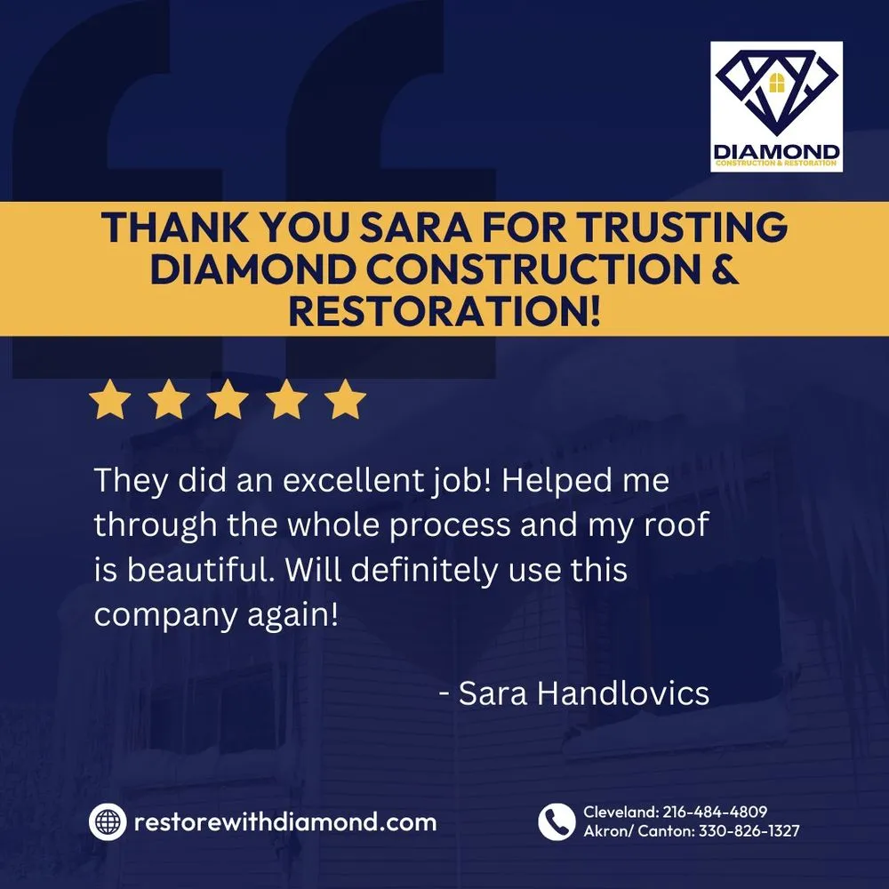 Slide of Diamond Roofing Pros