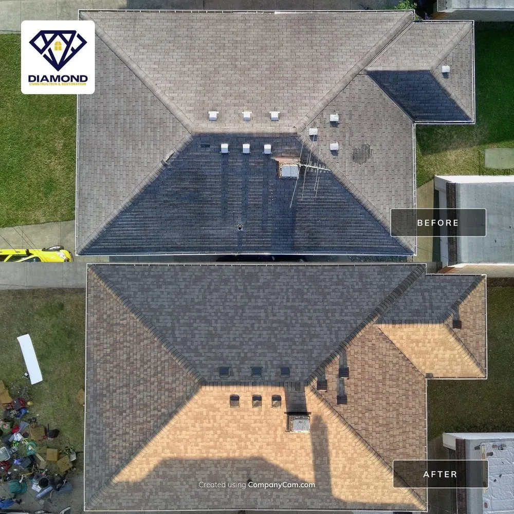 Slide of Diamond Roofing Pros