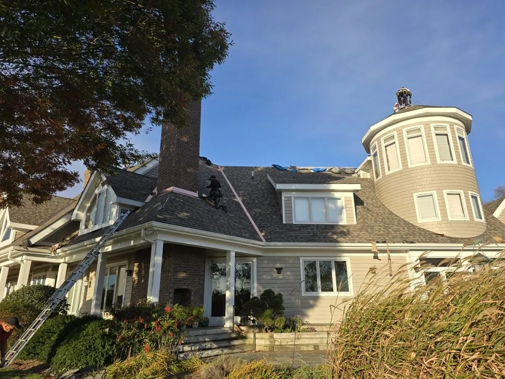 Emergency storm damage roof repair for homes in Churchill, MD by Diaz Construction