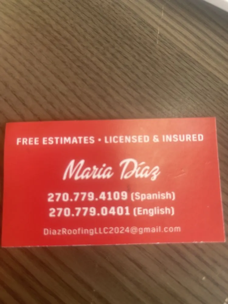 Slide of Diaz Roofing