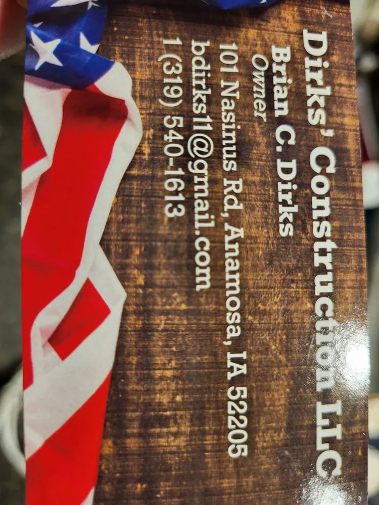 Slide of Dirks Construction