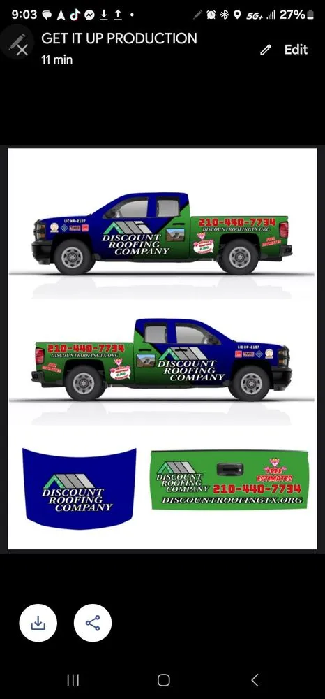 Slide of Discount Roofing Company