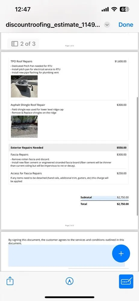 Slide of Discount Roofing