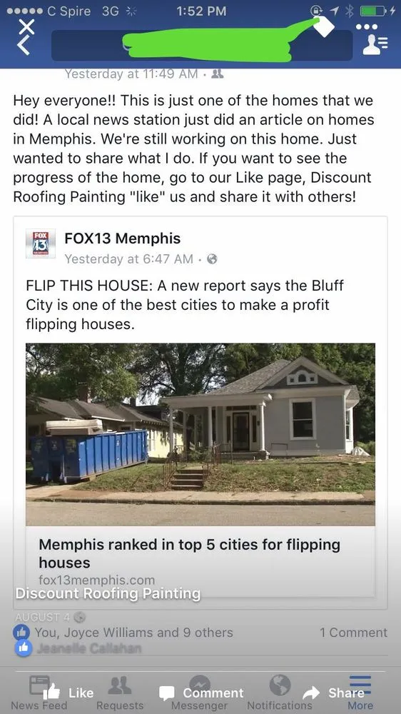 Slide of Discount Roofing