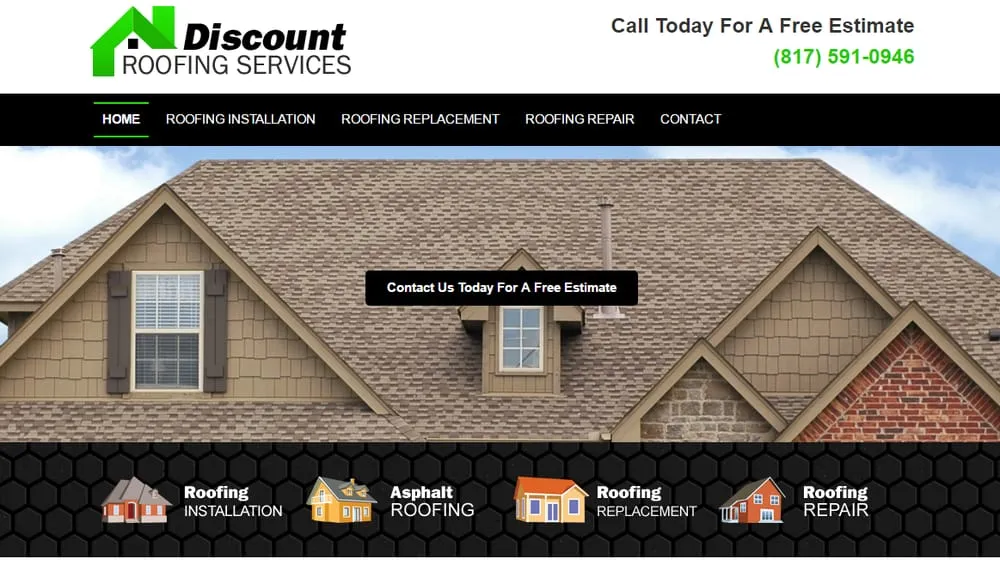 Slide of Discount Roofing Services