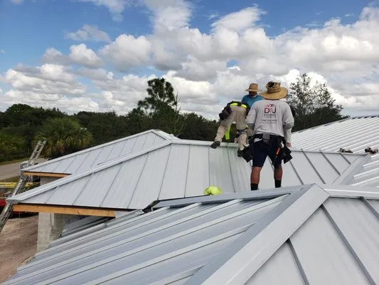 D&J Roofing and Construction Logo