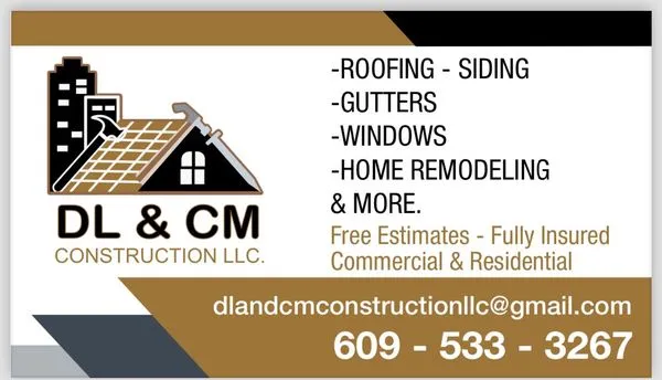 DL & CM Construction Logo